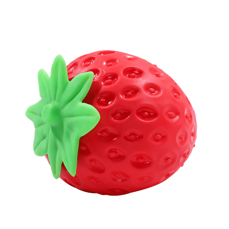 Realistic Strawberry Squishy Squeeze Toy, Fake Fruit Stress Relief Fidget Toy