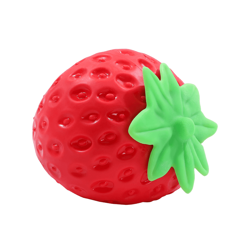 Realistic Strawberry Squishy Squeeze Toy, Fake Fruit Stress Relief Fidget Toy
