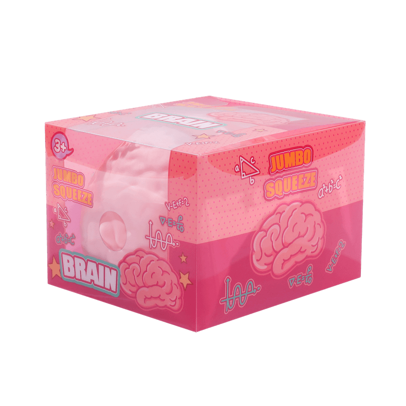 Jumbo Brain Shaped Squishy Toy, Soft Slow Rising Squeeze Stress Reliever, Fake Organ Prank Prop