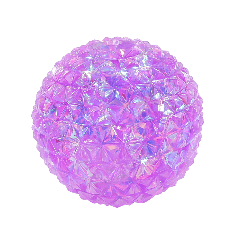 Sparkle Bead Squeeze Ball, Faceted Crystal Stress Toy, Slow Rise Desk Fidget