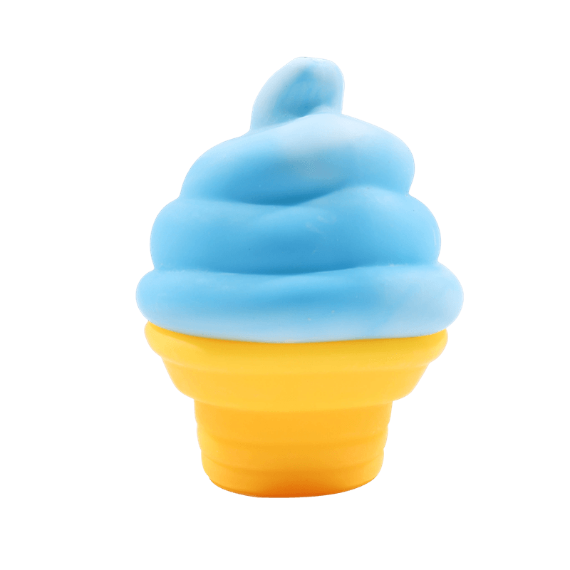 Soft Serve Squishy Cone, Swirl Ice Cream Squeeze Toy, Squeezy Desk Fidget