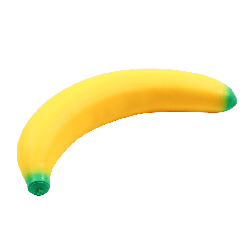 Banana Squishy Toy, Slow Rising Squeezy Stress Reliever, Bendable Fruit Sensory Fidget