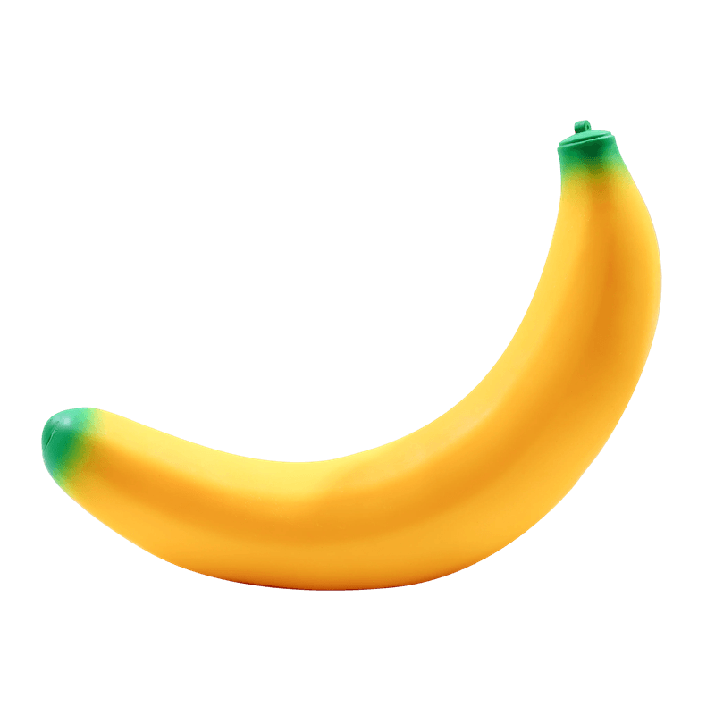Banana Squishy Toy, Slow Rising Squeezy Stress Reliever, Bendable Fruit Sensory Fidget