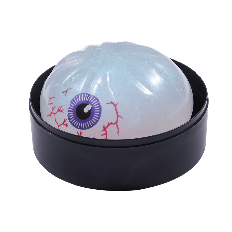 Halloween Squishy Toy Set, Slow Rising Squeezy Stress Reliever, Eyeball Pumpkin Skull Sensory Fidget