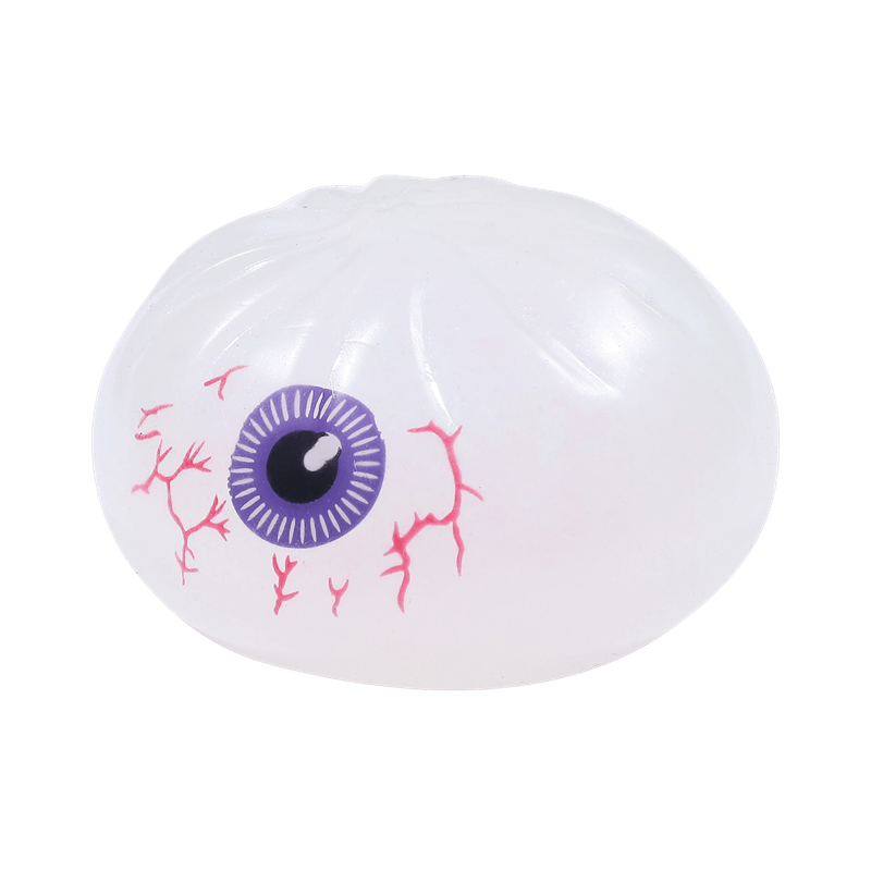 Halloween Squishy Toy Set, Slow Rising Squeezy Stress Reliever, Eyeball Pumpkin Skull Sensory Fidget