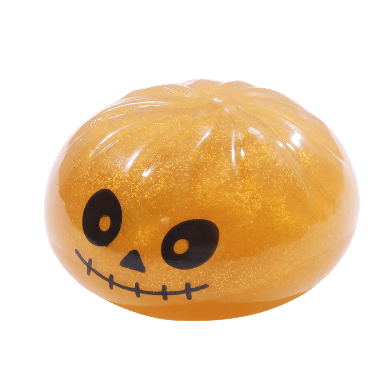 Halloween Squishy Toy Set, Slow Rising Squeezy Stress Reliever, Eyeball Pumpkin Skull Sensory Fidget