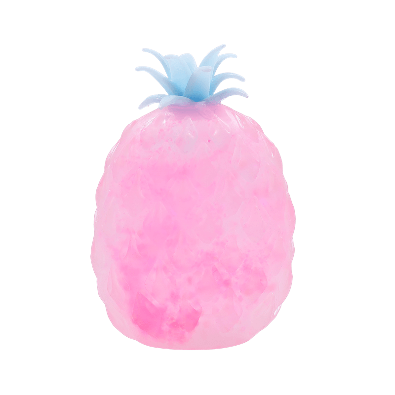 Pineapple Squishy Toy, Slow Rising Squeezy Stress Reliever, Leafy Crown Sensory Fidget