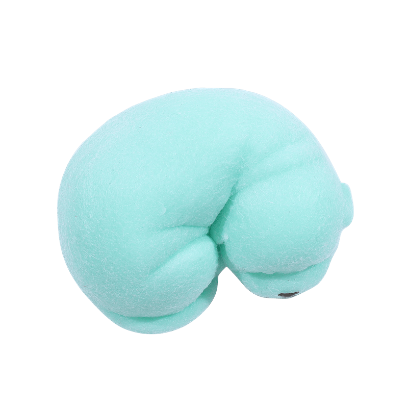 Sleeping Dog Squishy Toy, Slow Rising Squeezy Stress Reliever, Curled Up Sensory Fidget