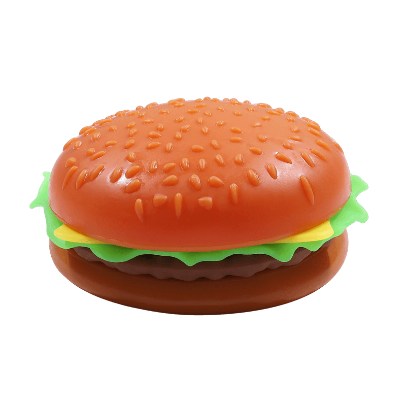 Burger Squeeze Toy, Squishy Fast Food Replica, Jumbo Handheld Stress Reliever