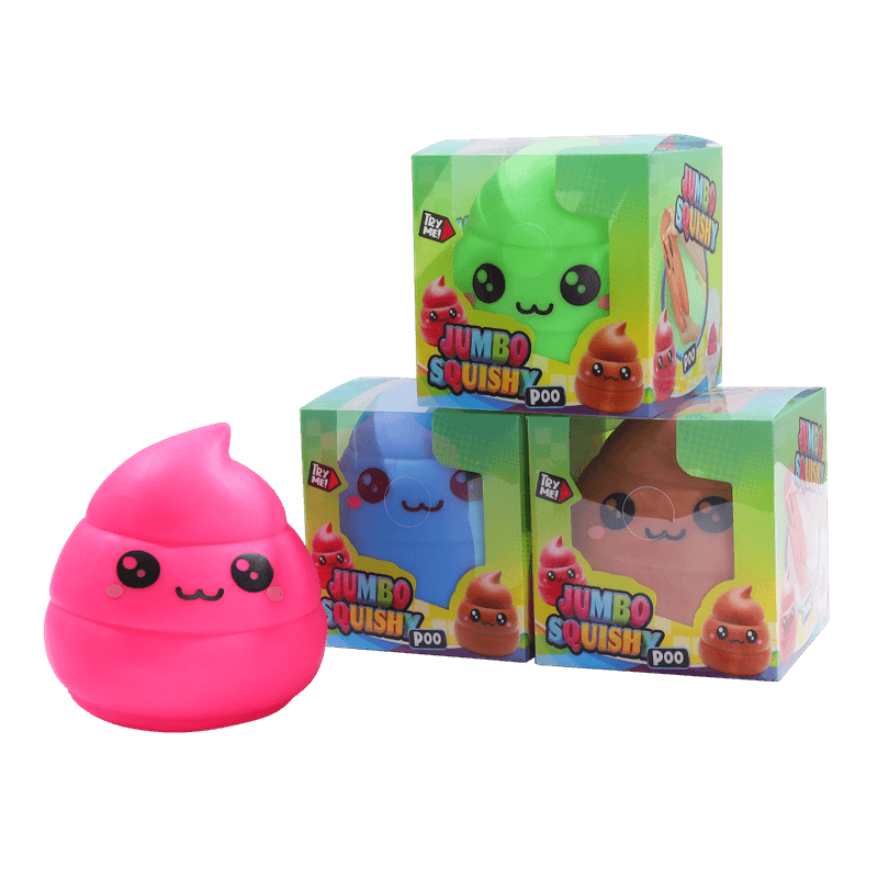 Poop Emoji Squishy Toy, Slow Rising Squeeze Stress Reliever, Kawaii Sensory Fidget