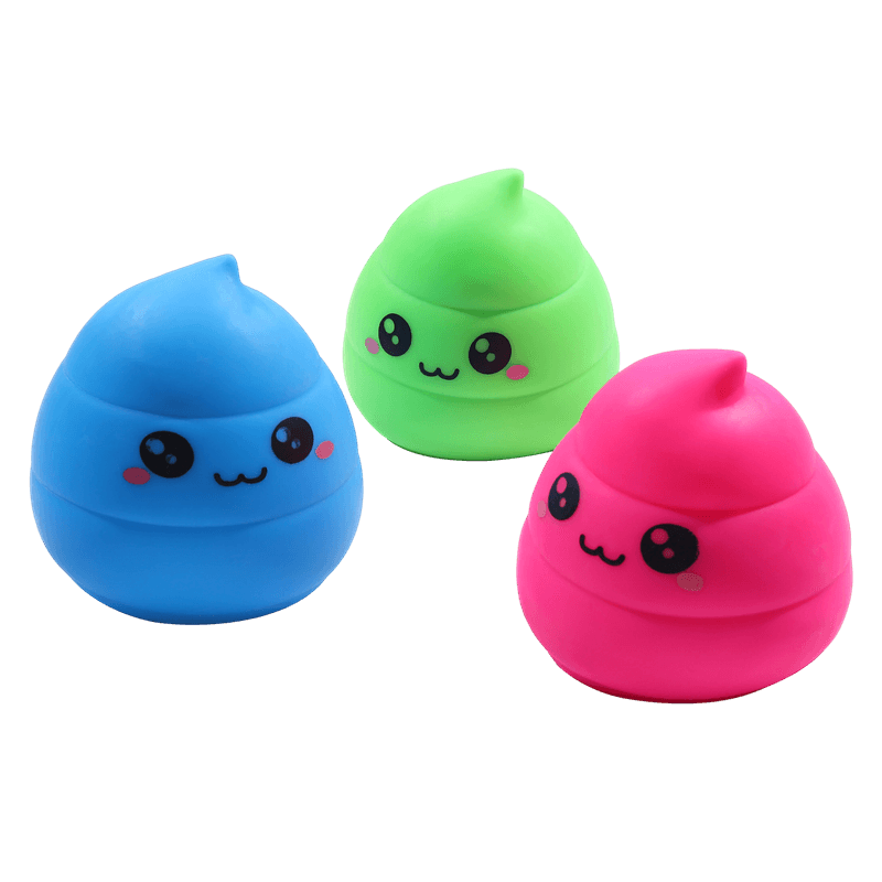 Poop Emoji Squishy Toy, Slow Rising Squeeze Stress Reliever, Kawaii Sensory Fidget