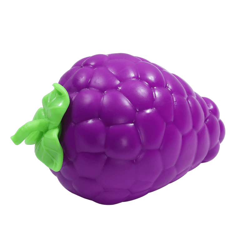 Grape Squishy Toy, Slow Rising Squeezy Stress Reliever, Textured Fruit Sensory Fidget