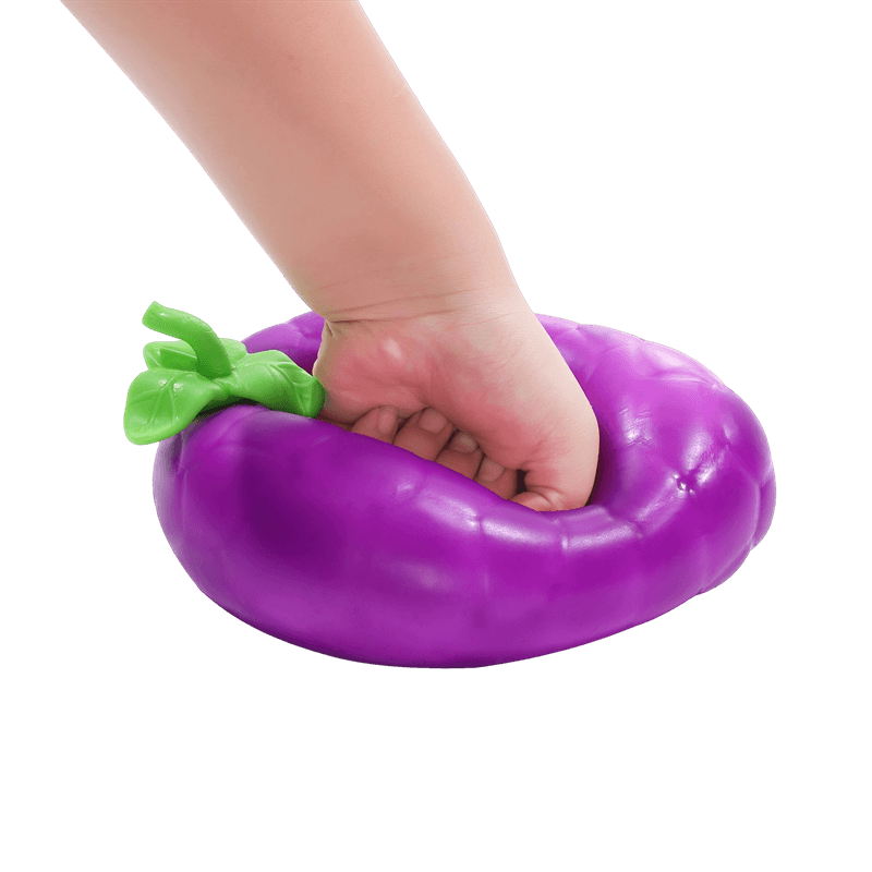 Grape Squishy Toy, Slow Rising Squeezy Stress Reliever, Textured Fruit Sensory Fidget