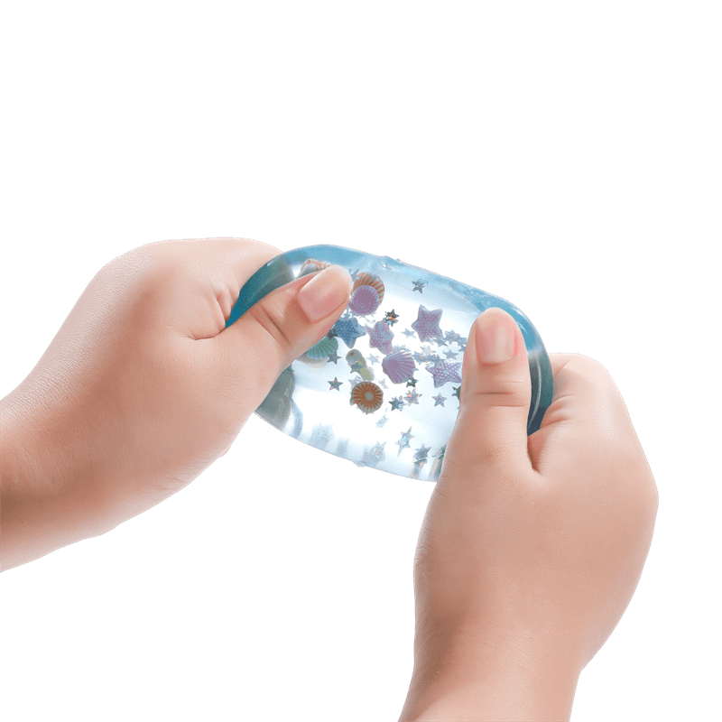 Ice Cube Squishy Toy, Slow Rising Squeezy Stress Reliever, Translucent Sensory Fidget