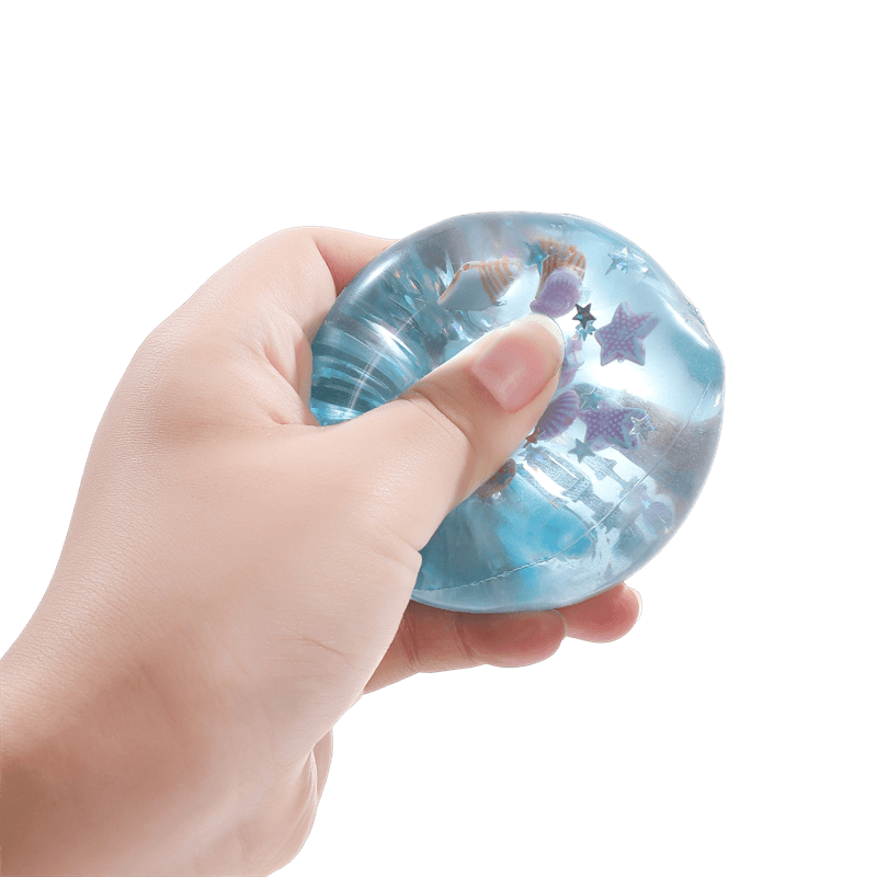 Ice Cube Squishy Toy, Slow Rising Squeezy Stress Reliever, Translucent Sensory Fidget